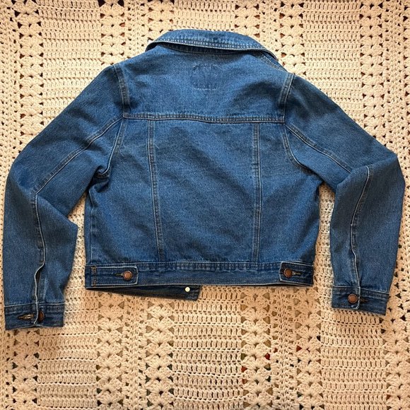 Salvaje Denim Classic Denim Jacket with Copper Colored Buttons Size Large - Picture 6 of 8